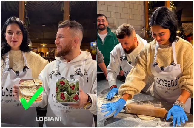 მერაბ დვალიშვილისა და ნინა დრამას მორიგი ქართული არდადეგები: ცეკვა დუდუკებზე და შობის ღვეზელის მასტერკლასი (ფოტო/ვიდეო)