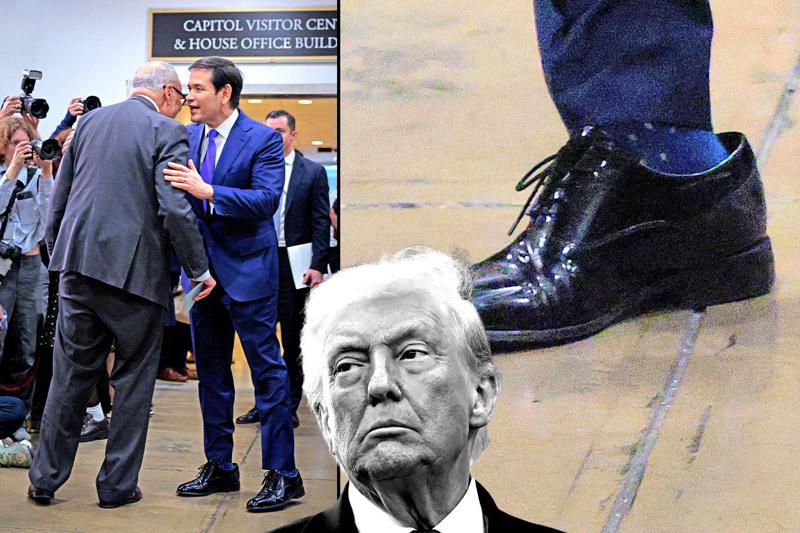 ფეხსაცმელები ვენსსა და რუბიოს "მამიკო ტრამპისგან" - რატომ აჩუქა დიდი ზომის ფეხსაცმელები მათ პრეზიდენტმა? - "მარკომ მის ჩაცმაზე უარი მაინც არ თქვა"