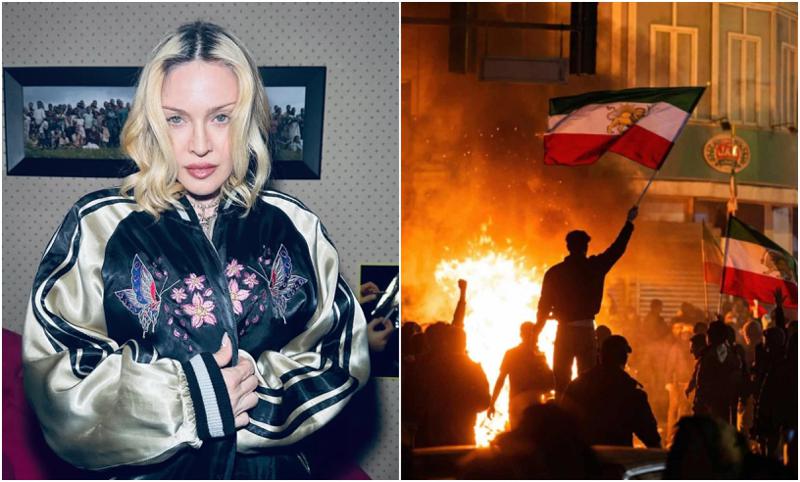 “ირანის გვერდით ვდგავარ, მათი ხმა უნდა იქნას გაგონილი - ახლა დროა, გაუძელით!“ - მადონა