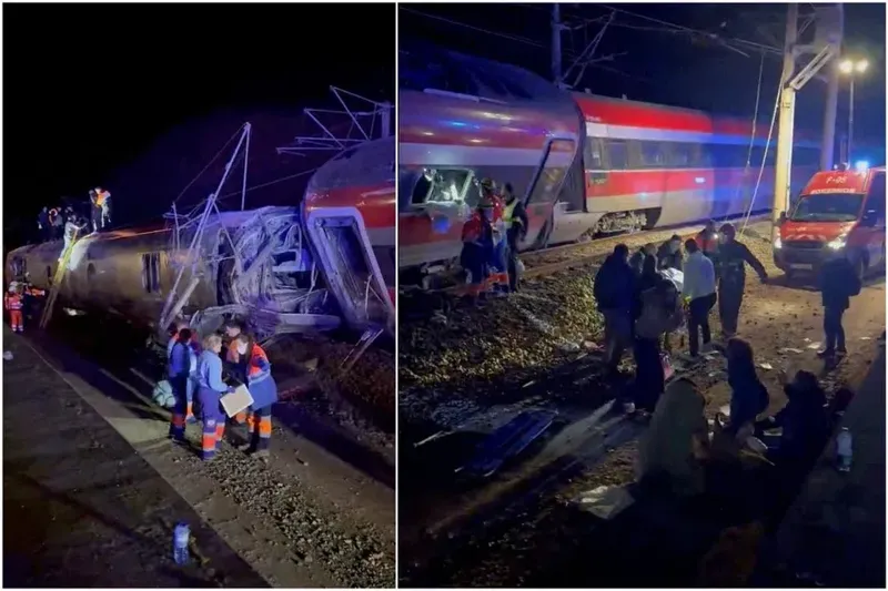 ესპანეთში მატარებლები ერთმანეთს შეეჯახნენ - დაღუპულია 21 ადამიანი - მატარებელი მალაგიდან მადრიდში მიდიოდა, ლიანდაგიდან გადავიდა და...