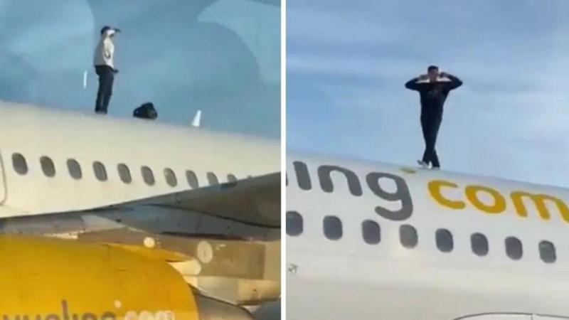 ესპანეთში, ვალენსიას აეროპორტში მამაკაცი თვითმფრინავის თავზე აძვრა - რეისი 2 საათით დაყოვნდა: რას წერს მედია (ფოტოები)