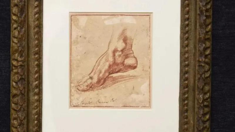 "ეს არის წარმართული წინასწარმეტყველის ფეხის ესკიზი" - მიქელანჯელოს აქამდე უცნობი ესკიზი, რომელიც ახლა ნახეს, 23 მილიონ დოლარად გაიყიდა