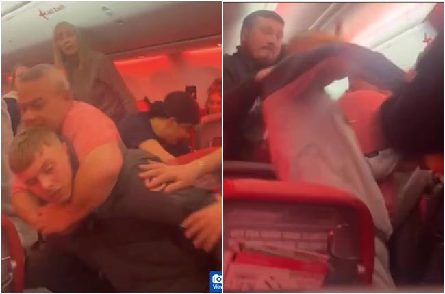 ხელჩართული ჩხუბი მანჩესტერისკენ მიმავალ რეისზე: მგზავრები ერთმანეთს სასტიკად გაუსწორდნენ - პილოტი იძულებული გახდა თვითმფრინავი ავარიულად დაესვა