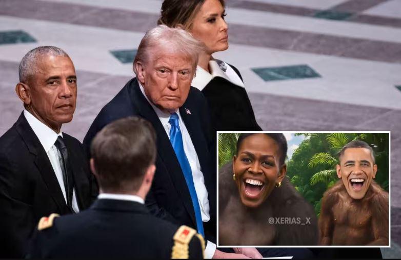 რას აცხადებს ბარაქ ობამა ტრამპის მიერ გამოქვეყნებულ რასისტულ ვიდეოზე, რომელშიც ის მაიმუნის ფორმაშია გამოსახული