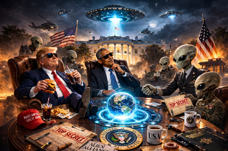 ტრამპი ამბობს, რომ ობამას განცხადების შემდეგ, სამთავრობო უწყებებს უცხოპლანეტელებსა და ამოუცნობ მფრინავ ობიექტებთან დაკავშირებული ფაილების გასაჯაროებას დაავალებს - "მან საიდუმლო ინფორმაცია გასცა"