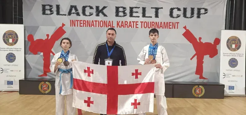 4 ოქრო, 2 ვერცხლი და 1 ბრინჯაო - იტალიაში მიმდინარე კარატეს საერთაშორისო  ჩემპიონატიდან ქართველი სპორტსმენები 7 მედლით დაბრუნდნენ