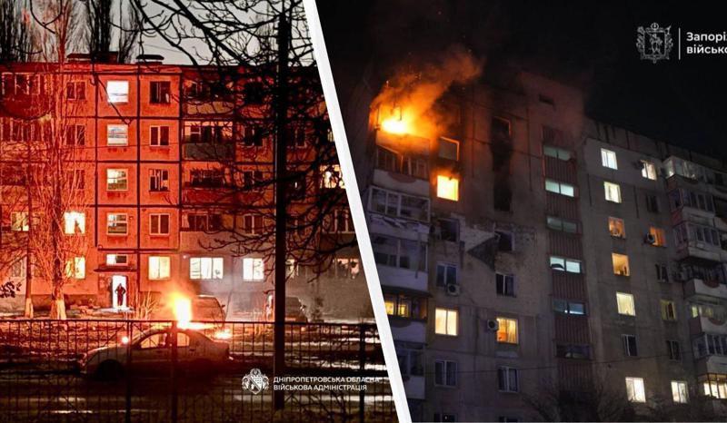 რუსებმა უკრაინის ქალაქებზე მასირებული დარტყმა განახორციელეს - არიან გარდაცვლილები, დამწვარია შენობები (ფოტო)