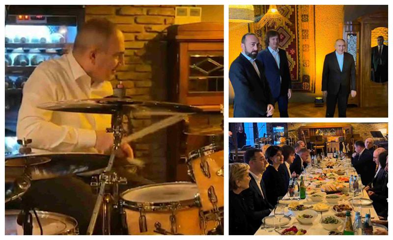 არაოფიციალური ვახშამი და ფაშინიანის მუსიკალური ნომერი - კადრები კახეთიდან, სადაც სომხეთის პრემიერს საქართველოს მთავრობის წევრებმა უმასპინძლეს
