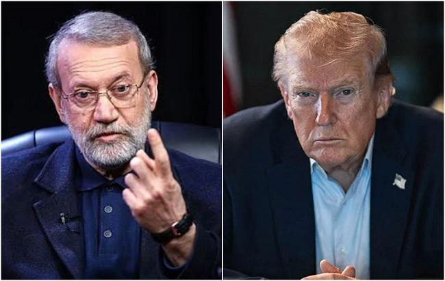 “ფრთხილად იყავით, თავად არ განადგურდეთ“ - ალი ლარიჯანი დონალდ ტრამპს