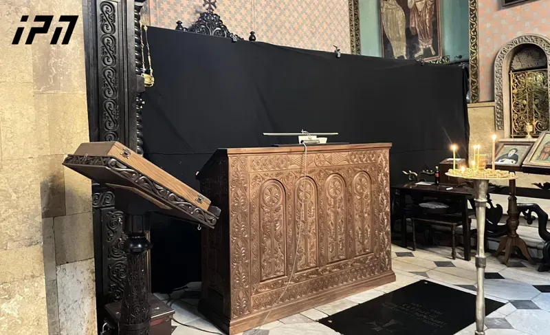 სიონის ტაძარში ილია II-ის დაკრძალვისთვის მზადება მიმდინარეობს