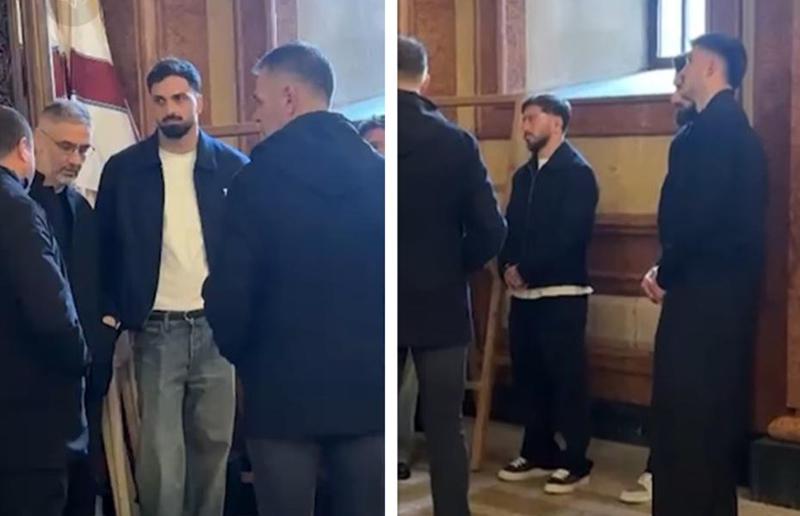 მამარდაშვილი, ლოჩოშვილი, კიტეიშვილი - ეროვნული ნაკრების ფეხბურთელები ვილი სანიოლთან ერთად, პატრიარქს უკანასკნელ გზაზე აცილებენ