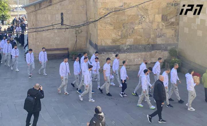 სიონის საპატრიარქო ტაძარში საქართველოს ეროვნული ნაკრების ფეხბურთელები მივიდნენ