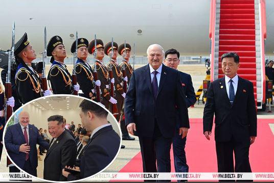 ალექსანდრე ლუკაშენკო ჩრდილოეთ კორეაში ჩავიდა, ვიზიტის ფარგლებში ის კიმ ჩენ ინს შეხვდება - რას წერს მედია