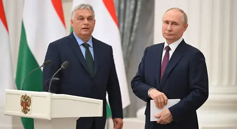 "ჩვენს წიგნებში არის ისტორია, სადაც თაგვი ლომს ეხმარება - ნებისმიერ საკითხში, სადაც შემიძლია დახმარება, თქვენს სამსახურში ვარ" - ვიქტორ ორბანი ვლადიმერ პუტინს