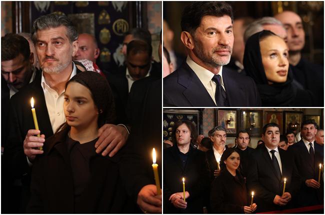 ყაველაშვილი შვილებთან ერთად, კალაძე მეუღლითურთ, კობახიძე და ხელისუფლების სხვა წარმომადგენლები სააღდგომო ლიტურგიაზე (ფოტოები)