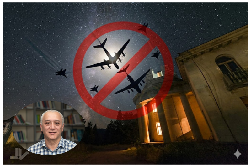 "რას გვიშლიან თვითმფრინავები? ღამით ისინი ციმციმით კვალს ტოვებენ... ეს ტრასები გაიხსნა 90-იანებში, მაშინ არ გაითვალისწინებს ობსერვატორიის მდებარეობა" - ასტრონომი