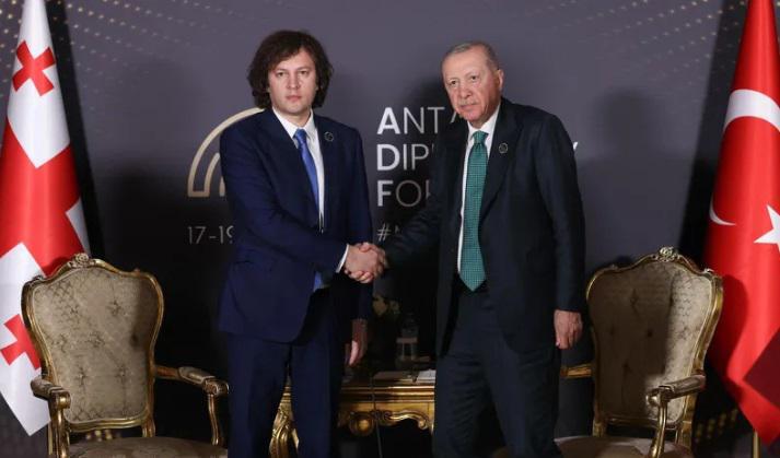 ირაკლი კობახიძე რეჯეფ თაიფ ერდოღანს შეხვდა