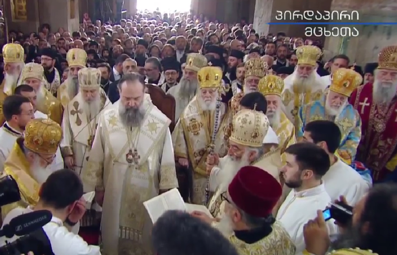 სვეტიცხოვლის ტაძარში პატრიარქის ინტრონიზაცია მიმდინარეობს - პირდაპირი ეთერი