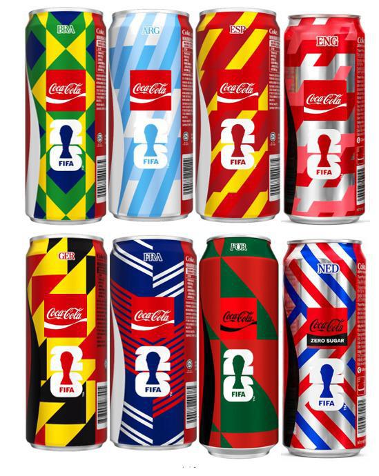 Coca-Cola x FIFA World Cup - მსოფლიო ჩემპიონატში მონაწილე ქვეყნების დროშები კოკა-კოლას საკოლექციო ქილებზე