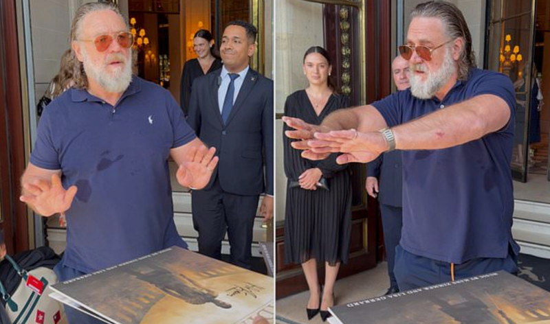 "არ გაბედოთ მოწოლა... როგორც კი ვინმე სისულელეს ჩაიდენს, მაშინვე წავალ" - რასელ ქროუ ფანებთან შეხვედრისას: რა მოხდა საფრანგეთის ღია პირველობის დროს