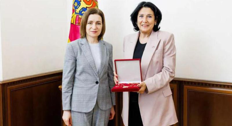 მაია სანდუმ სალომე ზურაბიშვილს “რესპუბლიკის ორდენი“ გადასცა