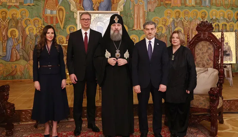 მიხეილ ყაველაშვილი და ალექსანდარ ვუჩიჩი პატრიარქ შიო III-ს შეხვდნენ