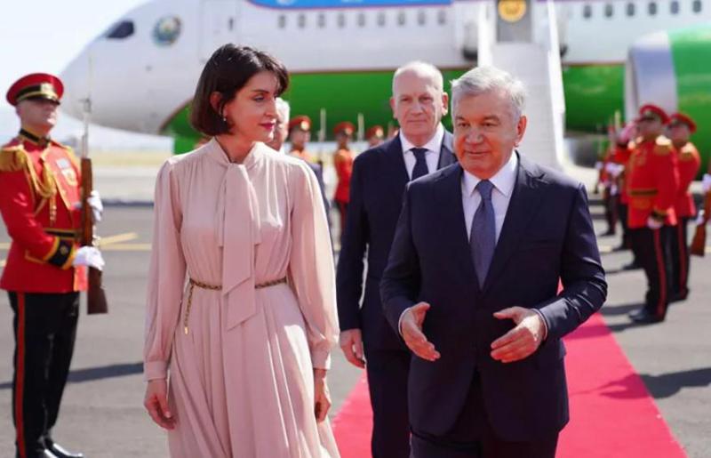 საქართველოს უზბეკეთის რესპუბლიკის პრეზიდენტი ეწვია