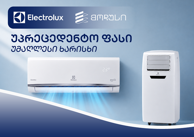 უპრეცედენტო ფასი მხოლოდ მოდუსში - აირჩიეთ Electrolux-ის პრემიუმ ხარისხი