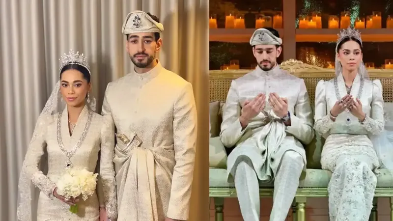 ორი კაბა, ბრილიანტების სამკაული და უნიკალური გვირგვინი  - კუალა-ლუმპურში მალაიზიის პრინცესას სამეფო ქორწილი გაიმართა (ფოტოები)