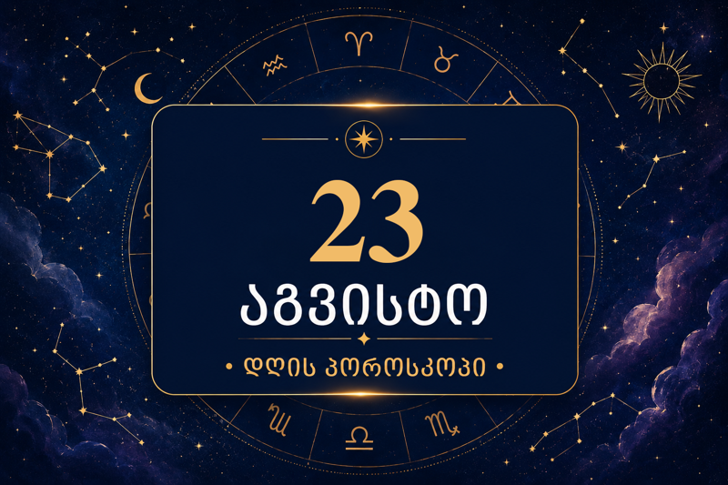 23 აგვისტოს ასტროლოგიური პროგნოზი - რა შეიცვლება სიყვარულში, ფინანსებსა და კარიერაში?