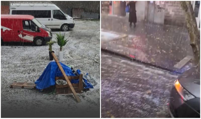 ძლიერ ნალექს თბილისსა და რეგიონებში სეტყვა მოჰყვა - რა კადრებს ავრცელებენ ადგილობრივები (ვიდეო)