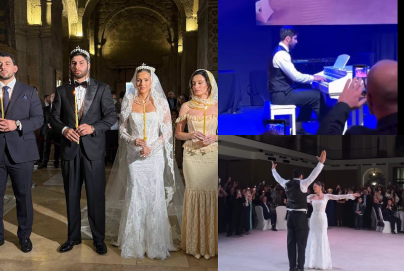 ჩემპიონები, შთამბეჭდავი ცეკვა და ნეფის შეუდარებელი აკომპანიმენტი - ილია სულამანიძე დაქორწინდა: კადრები ქორწილიდან
