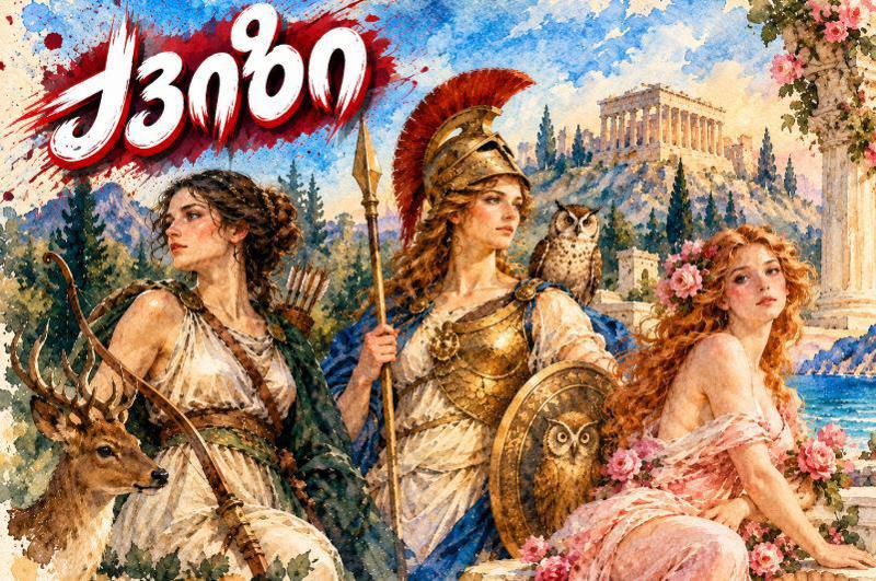 რომელი ქალღმერთი ხარ ბერძნული მითოლოგიიდან?