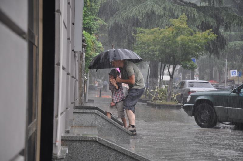 ხვალ და ზეგ საქართველოში ძლიერი წვიმა და ქარია მოსალოდნელი
