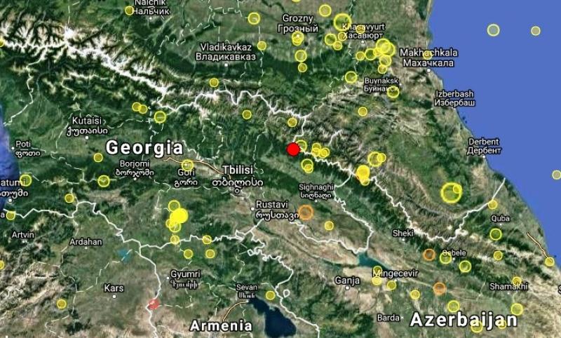 საქართველოში მიწისძვრა მოხდა