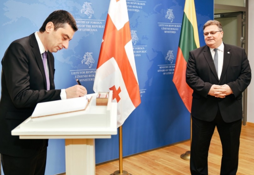 ლიტვის საგარეო საქმეთა მინისტრი გიორგი გახარიასთან შეხვედრას "ტვიტერზე" ეხმაურება