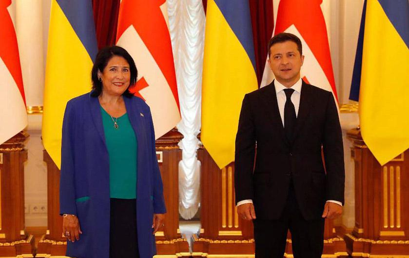 ვოლოდიმირ ზელენსკი სალომე ზურაბიშვილს მხადაჭერისთვის მადლობას უხდის