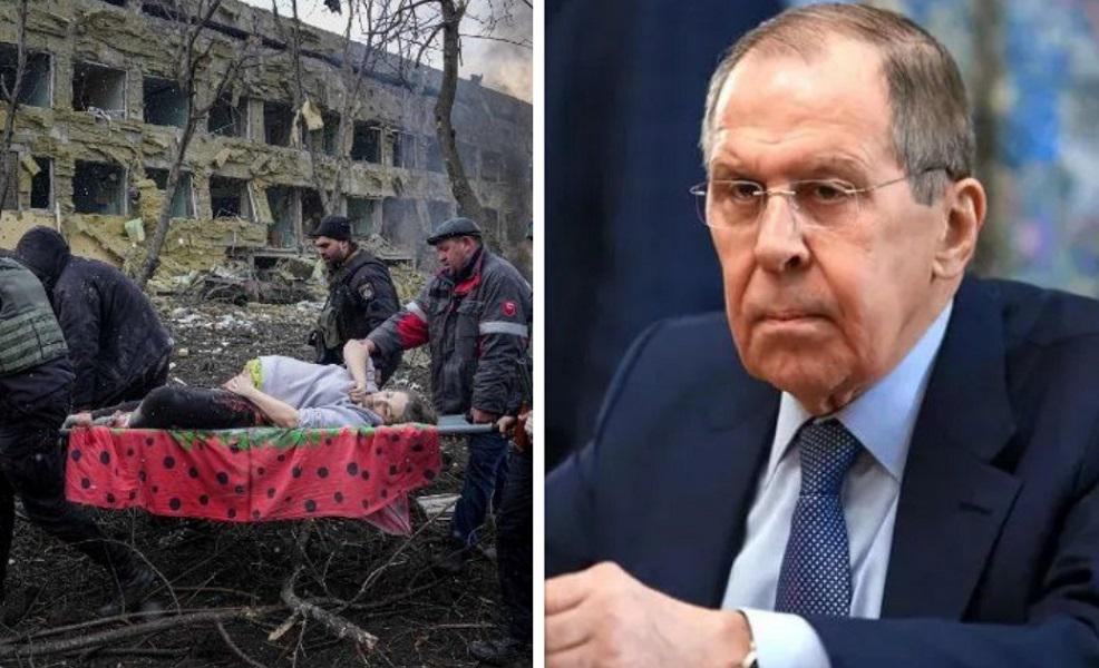 "პირველად არ ვხედავთ პათეტიკურ ყვირილს ე.წ. სისასტიკის გამო, რომელსაც თითქოს რუსი სამხედროები ახორციელებენ" - ლავროვი სამშობიაროს დაბომბვაზე