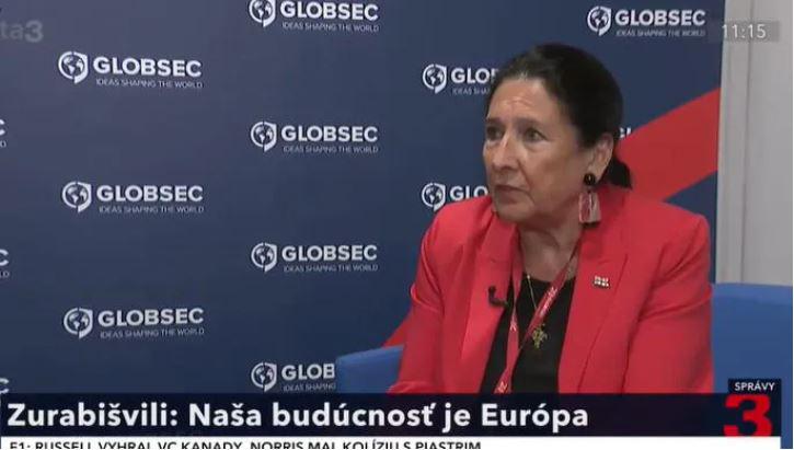 “ვაგრძელებ ჩემს, როგორც ლეგიტიმური პრეზიდენტის როლს - საქართველოში ყველა სხვა ინსტიტუტი ახლა პარტიული ორგანოა“ - სალომე ზურაბიშვილი