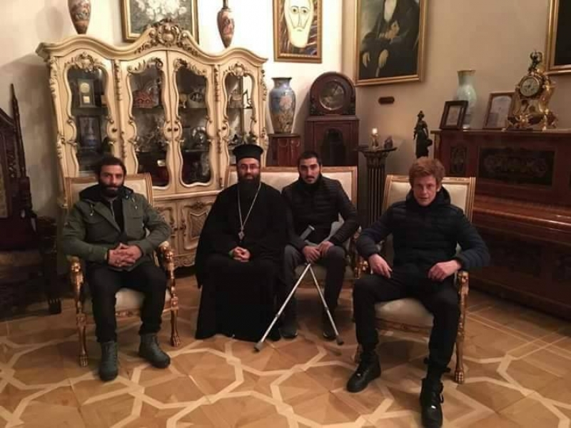 მეკო კვირიკაშვილი და გიორგი ლომინაძე საპატრიარქოში...