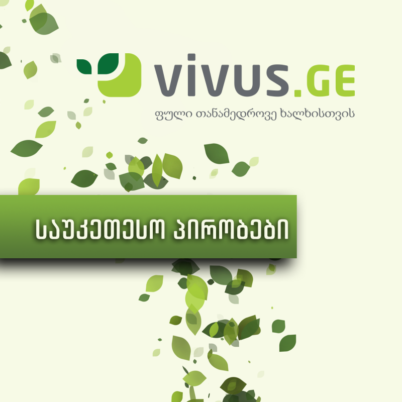Vivus.ge-სგან ფულის ხელზე მიღება უფრო კომფორტული ხდება