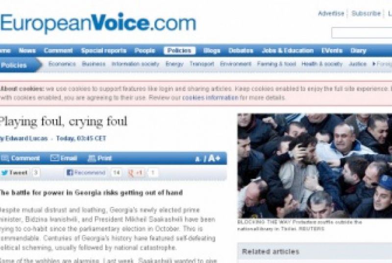 European Voice - საჭიროა, ივანიშვილმა შეწყვიტოს ისე მართვა, თითქოს კოალიციის აღმასრულებელი დირექტორია 