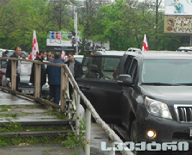 გურჯაანიდან "ნაციონალური მოძრაობის" აქტივისტები აქციაზე გაემართნენ