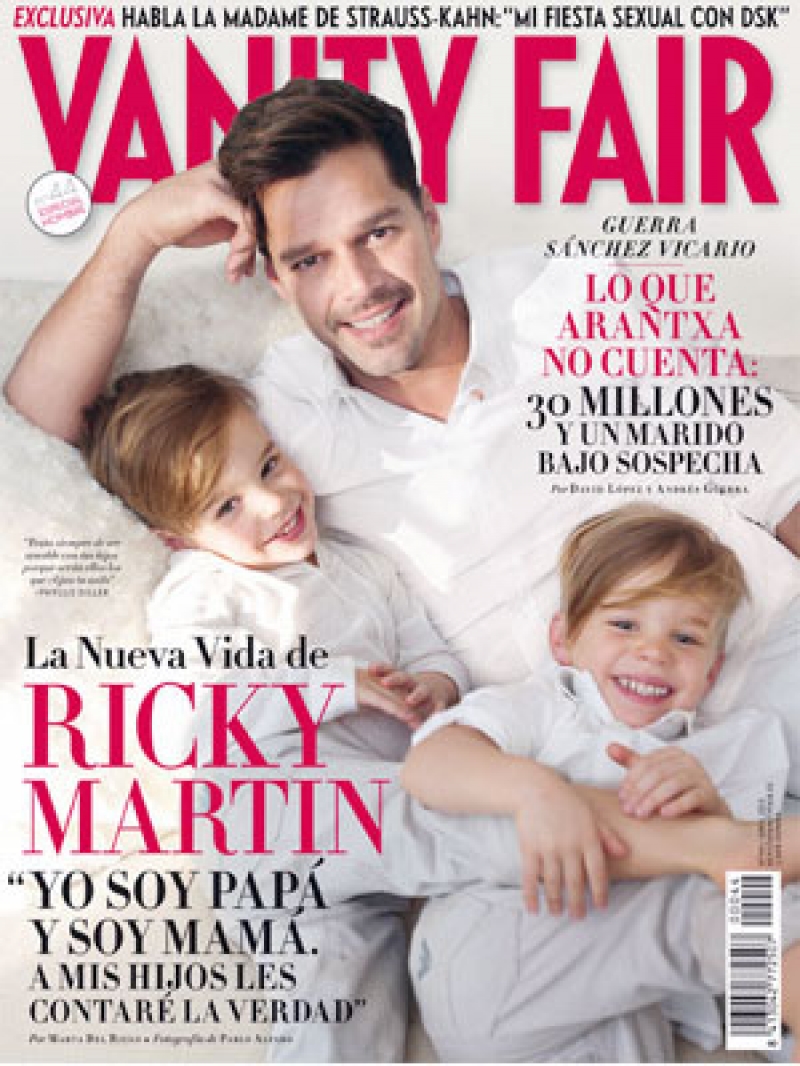 რიკი მარტინი შვილებთან ერთად Vanity Fair- ის გარეკანზე